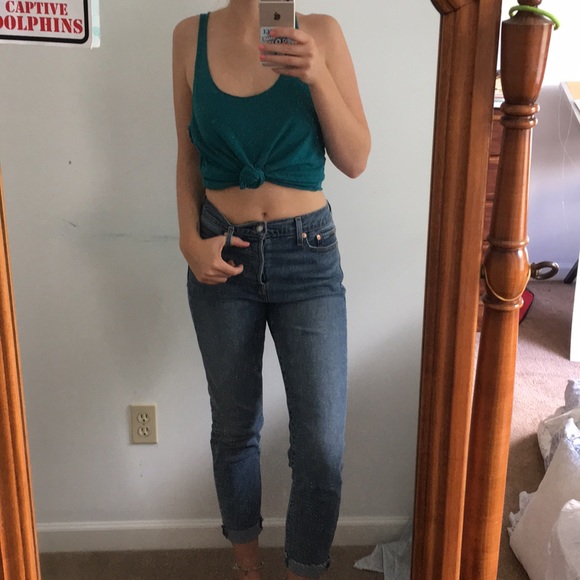 Simple Teal tank top - Picture 3 of 3